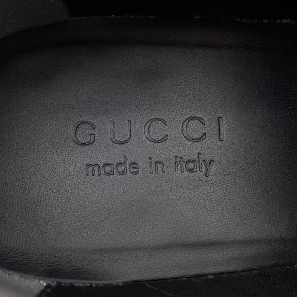 GUCCI Leather Lace-Up Shoes Men's 7.5 Brown - Picture 8 of 9